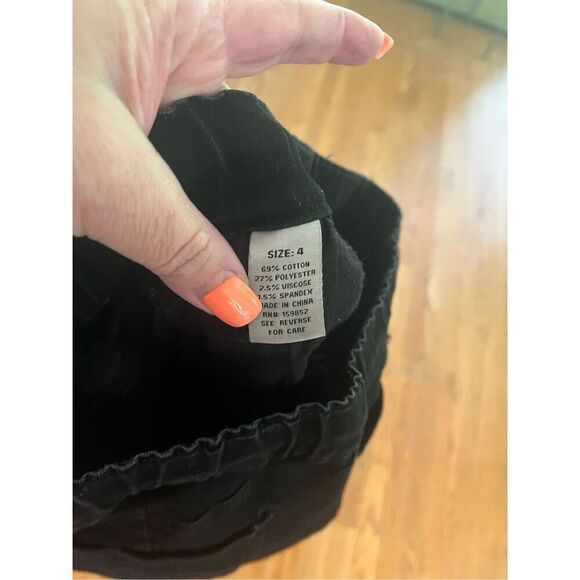 Satin Doll Black Distress Stitched Jogger Style Jeans sz 4 - Picture 8 of 8